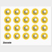 Sticker Rond Comme les filles (Feuille)