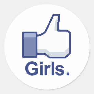 Sticker Rond Comme les filles