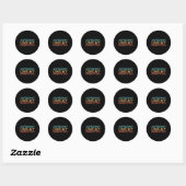 Sticker Rond Comme Mes Filles (Feuille)