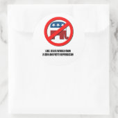 Sticker Rond Comme si Jésus possédait une arme (Sac)