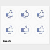 Sticker Rond Comme toi (Feuille)