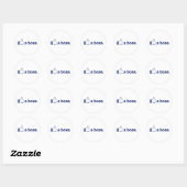 STICKER ROND COMME UN BOSS (Feuille)