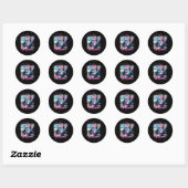 Sticker Rond Comme Un Felon été 2024 qui a fait revenir l'Améri (Feuille)
