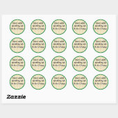 Sticker Rond Commencez Par Parler (Feuille)