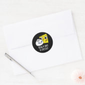 Sticker Rond Comment A-Bao Un Fromage Amusant Pun de nourriture (Enveloppe)