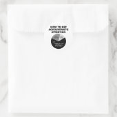 Sticker Rond Comment attirer l'attention du comptable Rompre qu (Sac)