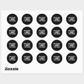 Sticker Rond Comment Bunt Ne Frappez Pas Un Hitter Dinger Drôle (Feuille)
