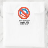 Sticker Rond Comment ça marche pour toi ? (Sac)