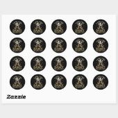 Sticker Rond Comment Cette Danse Commence Ligne Danse Pays (Feuille)