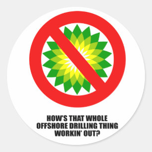 STICKER ROND COMMENT EST CETTE CHOSE DE DRILLING HORS-MER ?