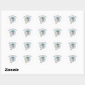 Sticker Rond Comment faire rouler (Papier toilette) (Feuille)