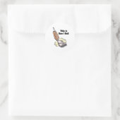 Sticker Rond Comment je roule (aspirateur) (Sac)