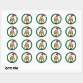 Sticker Rond Comment le Grinch a volé Noël | Max est gentil (Feuille)