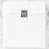 Sticker Rond Comment tuer un ZOMBIE (Sac)