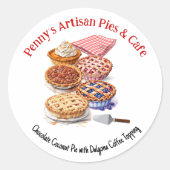 Sticker Rond Commerce à secteurs ou promotion d'achat (Devant)