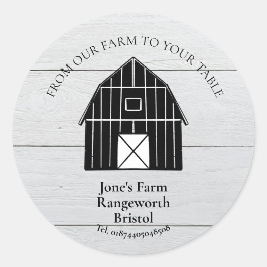 Sticker Rond Commercialisation agricole produit céréalier (Devant)