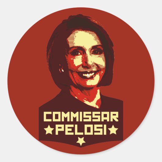 Sticker Rond Commissaire Pelosi (Devant)