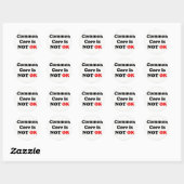 Sticker Rond Common Core n'est pas OK ! (Feuille)