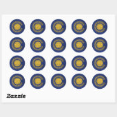 Sticker Rond Commonwealth (Feuille)
