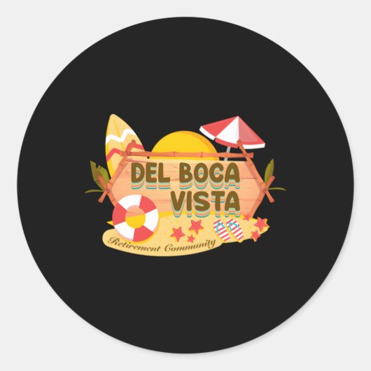Sticker Rond Communauté Del Boca Vista Retiret (Devant)