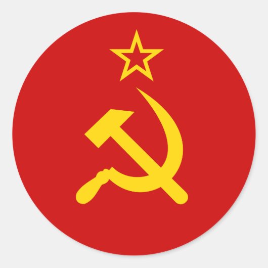 Sticker Rond Communauté Russia Flag USSR (Devant)