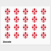 Sticker Rond Commune de Florence (Feuille)