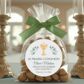 Sticker Rond Commune Espagnole Feuille Vert mignon