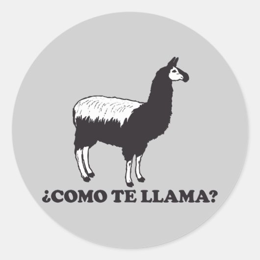 Sticker Rond Como Te Llama (Devant)