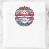 Sticker Rond Comores Autriche Arbre (Sac)