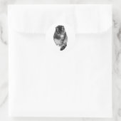 Sticker Rond Compagnon Hush-Tail (Sac)