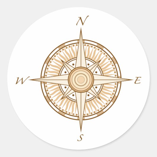 Sticker Rond Compas (Devant)