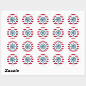 Sticker Rond Compas (Feuille)