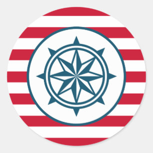 Sticker Rond Compas