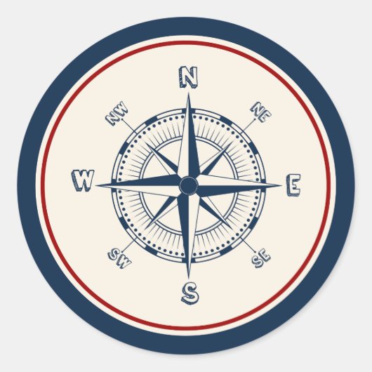 Sticker Rond Compas (Devant)