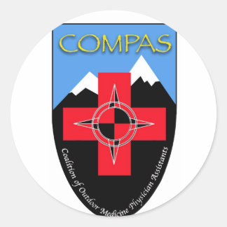 Sticker rond COMPAS