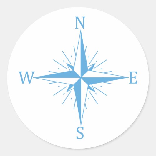 Sticker Rond Compas éolien (Devant)