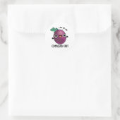 Sticker Rond Compassion Fruit Funky Passion Fruit Pun (Sac)