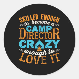 Sticker Rond Compétence suffisante pour devenir conseiller du d