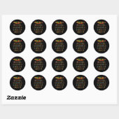 Sticker Rond Compétences d'adaptation Abc Alphabet Sensibilisat (Feuille)