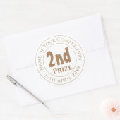 Sticker Rond Competition 2nd Prize Trophy Award (Enveloppe)
