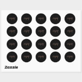 Sticker Rond Compionner Expressions Motivationnel Aimer Citatio (Feuille)