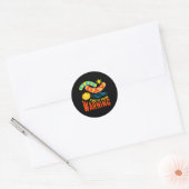 Sticker Rond Complexe de jour de flammes Sensibilisation au syn (Enveloppe)