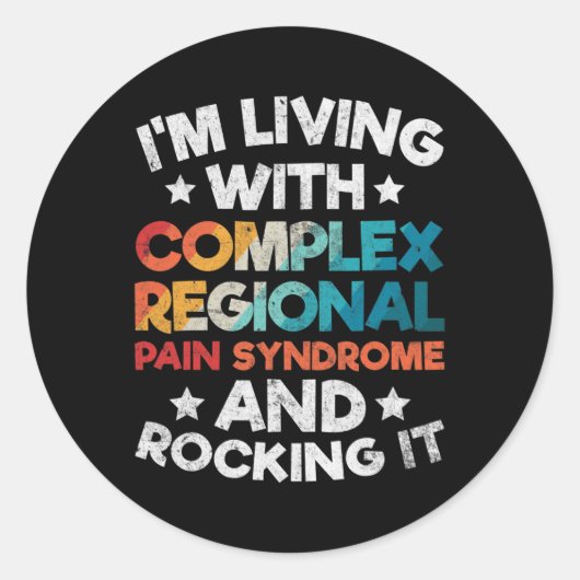 Sticker Rond Complexe De Sensibilisation Aux Crps Syndrome Régi (Devant)