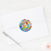Sticker Rond Composition #2 de Michael Moffa (Enveloppe)