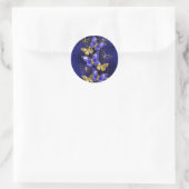 Sticker Rond Composition avec papillons Sapphire (Sac)