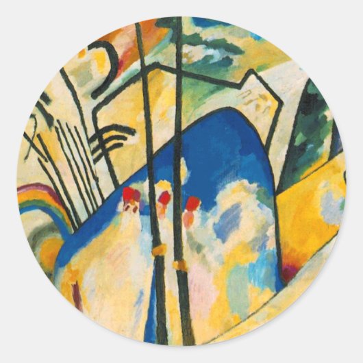 Sticker Rond Composition Kandinsky IV (Devant)