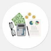 Sticker Rond Comptable (Devant)