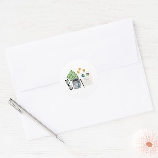 Sticker Rond Comptable (Enveloppe)