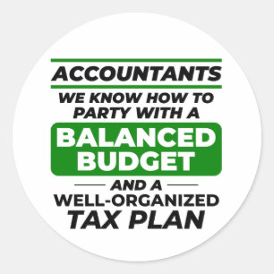 Sticker Rond Comptable comptable comptabilité comptable Finance