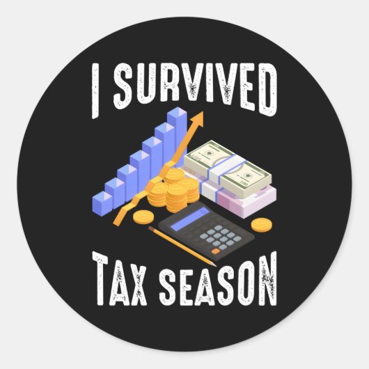 Sticker Rond Comptable comptable comptable Comptabilité Taxe Sa (Devant)